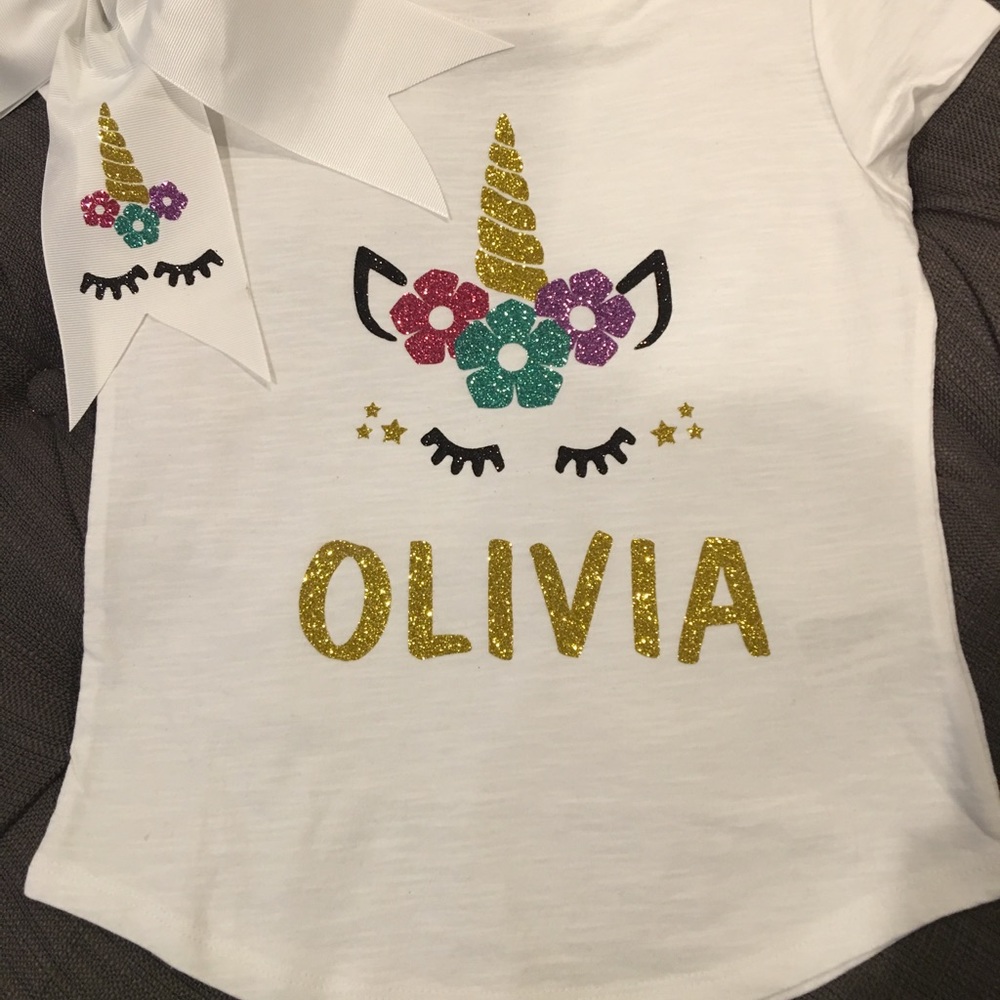 Personalized unicorn shirt any size